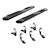 ARIES 4445007 6" x 75" Black Aluminum Oval Side Bars, Select Chevrolet Silverado, GMC Sierra