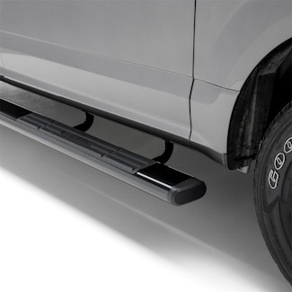 ARIES 4445050 6" x 85" Black Aluminum Oval Side Bars, Select Lincoln Navigator