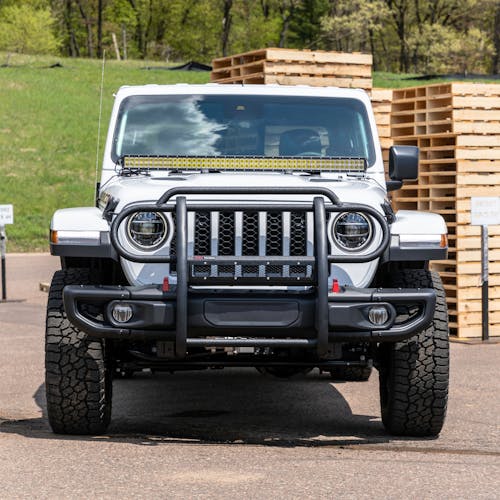 ARIES P1053 Pro Series Black Steel Grille Guard, Select Jeep Wrangler JL,  Gladiator