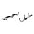 ARIES 4445044 6" x 85" Black Aluminum Oval Side Bars, Select Dodge, Ram 1500, 2500, 3500