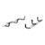 ARIES 4445044 6" x 85" Black Aluminum Oval Side Bars, Select Dodge, Ram 1500, 2500, 3500