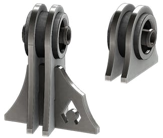 Artec Industries BR1123 Weld on UCA Brackets for Low Pro Front Truss: DAYSTAR BUSHINGS; 1/2 in hole