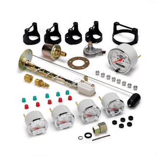 AutoMeter Products 1302-00408 Arctic White 5 Pc Kit Box W/Elec Speedo, GM
