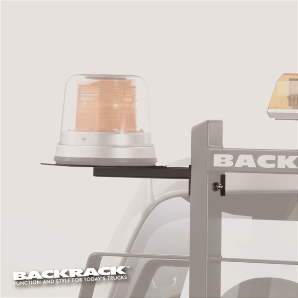 BACKRACK 91001 Light Bracket, 10-1/2" Base, Drivers Side, Gloss Black