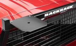 BACKRACK 41000 Light Bracket, 11" x 11" Base, Safety Rack Universal, Gloss Black