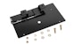 BACKRACK 91002RECF Light Bracket, 16" x 7" Base, Center Mount Folding, Gloss Black
