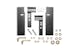 BACKRACK 30117 Hardware Kit - Standard No Drill  Gloss Black