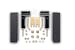 BACKRACK 30123 Hardware Kit - Standard No Drill  Gloss Black