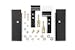 BACKRACK 30124 Hardware Kit - Standard No Drill  Gloss Black