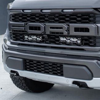 Baja Designs 448064 10 Inch Onx6 D/C Amber Behind Grill Kit