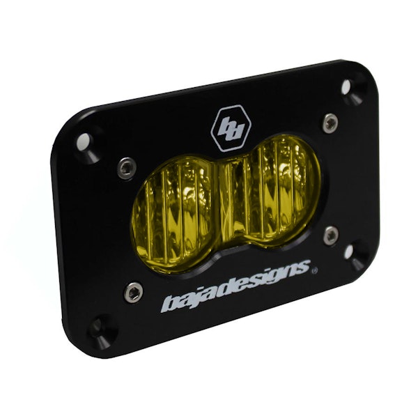 Baja Designs 541015 S2 Sport LED Wide Cornering Amber Flush Mount