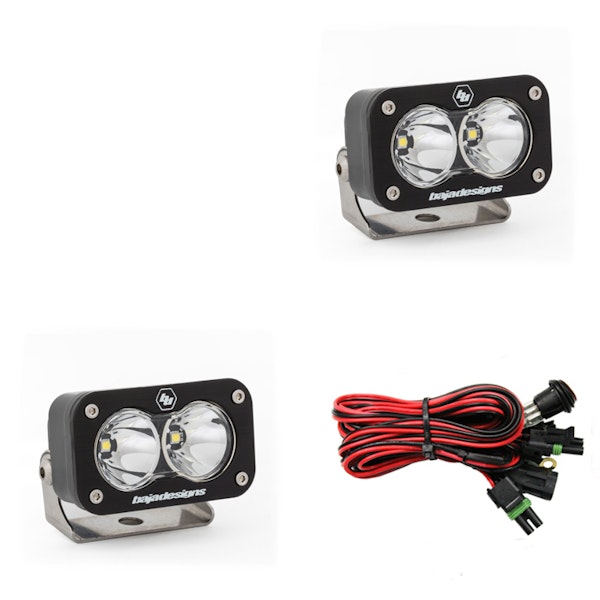 Baja Designs 547806 LED Work Light Clear Lens Work/Scene Pattern Pair S2 Sport