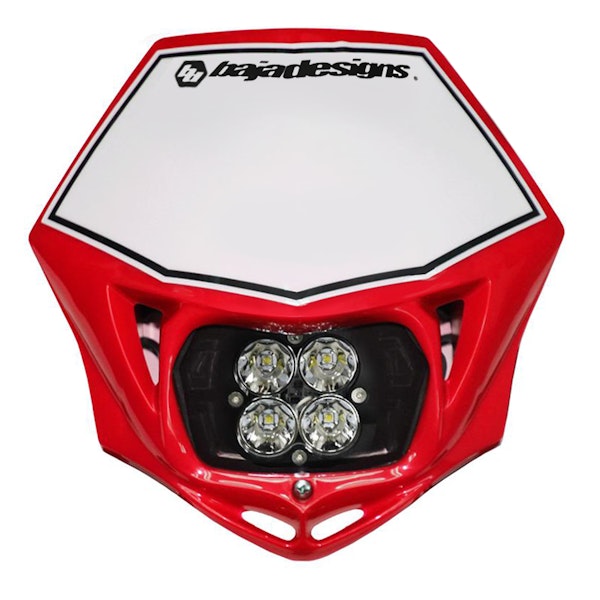 Baja Designs 5570014R Motorcycle Squadron Sport (D/C) Headlight Kit w/ Shell