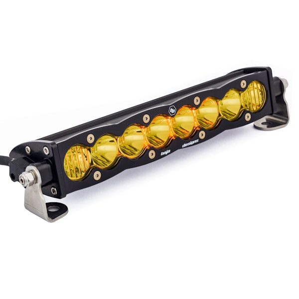 Baja Designs 701013 10 Inch LED Light Bar Driving Combo Amber Lens Pattern S8 Series