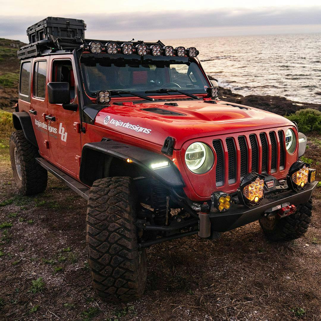 Baja Designs 447664 Jeep JL/JT 8XL Linkable Roof Mount Light Kit