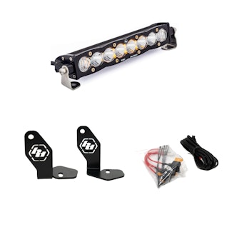 Baja Designs 448102 Polaris Pro-R S8 10 inch Hood Mount Kit Amber Baja Designs