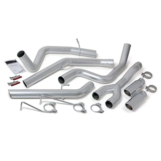 Banks Power 48602 Monster Exhaust System; Duals; S/S-Chrome Tips-2014-15 Dodge Ram 1500; 3.0L Dsl