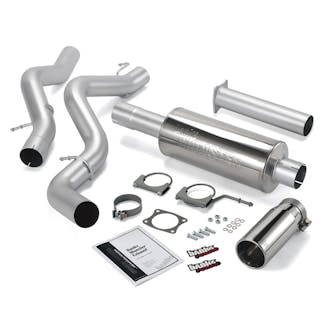 Banks Power 48633 Monster Exhaust System; S/S-Chrome Tip-2002-05 Chevy 6.6L; EC/CCSB