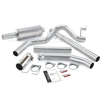 Banks Power 48635 Monster Exhaust System; S/S-Chrome Tip-1998-02 Dodge 5.9L; Std Cab