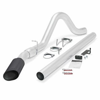 Banks Power 49781-B Monster Exhaust; Single; S/S-Black Tip-2008-10 Ford 6.4L; All W/B