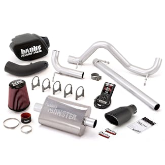 Banks Power 51339-B Stinger System (w/AutoMind); Single Exh; S/S-Black Tip-07-11 Jeep 3.8L Wrangler-