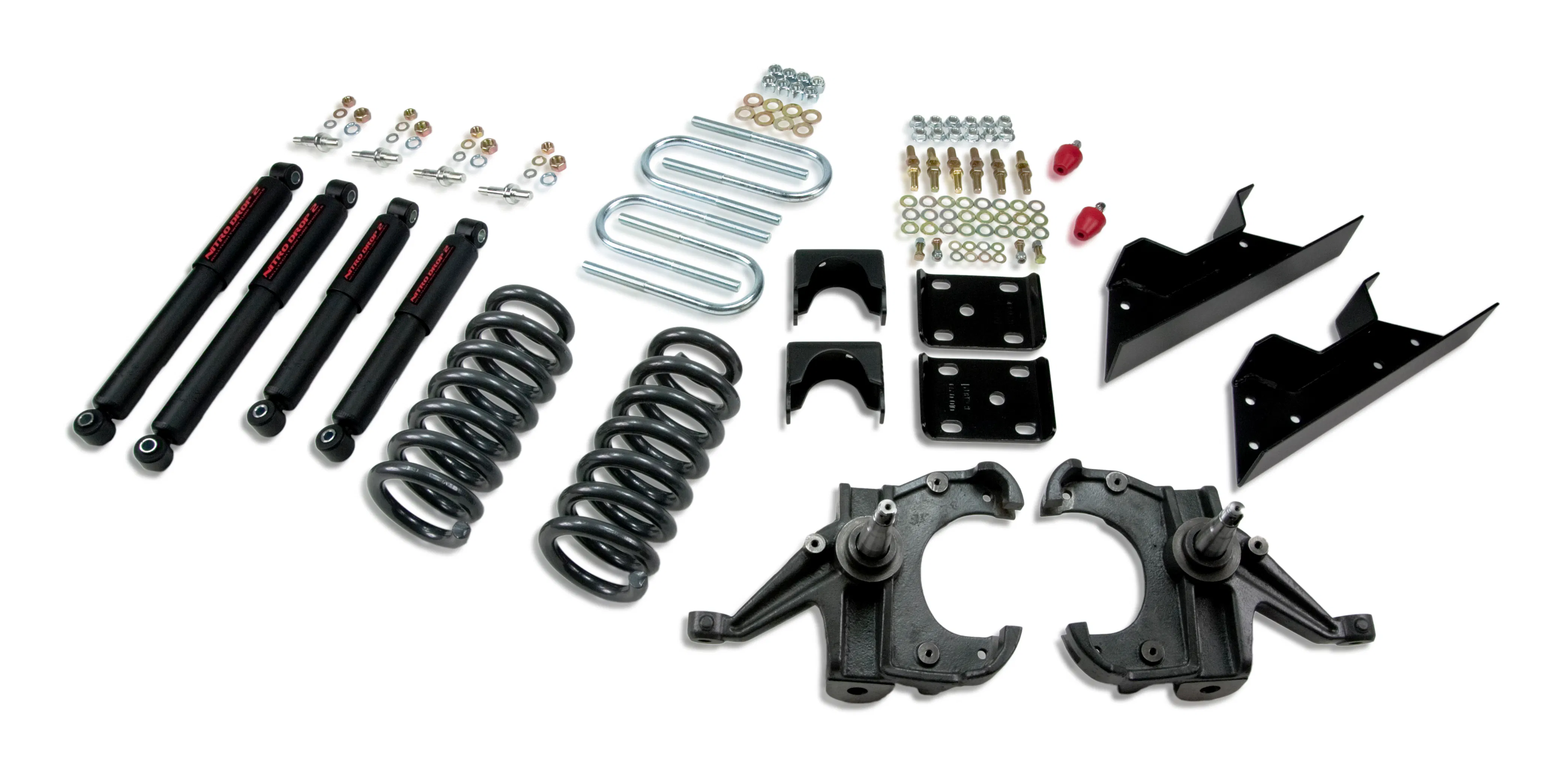 thumbnail image 2 of Belltech Nitro Drop Shocks - Front & Rear - For 1973-1987 Chevy/GMC C10 - 2-5" Front / 4-7" Rear Drop - MPN 9148 - Made In USA 2 of 5