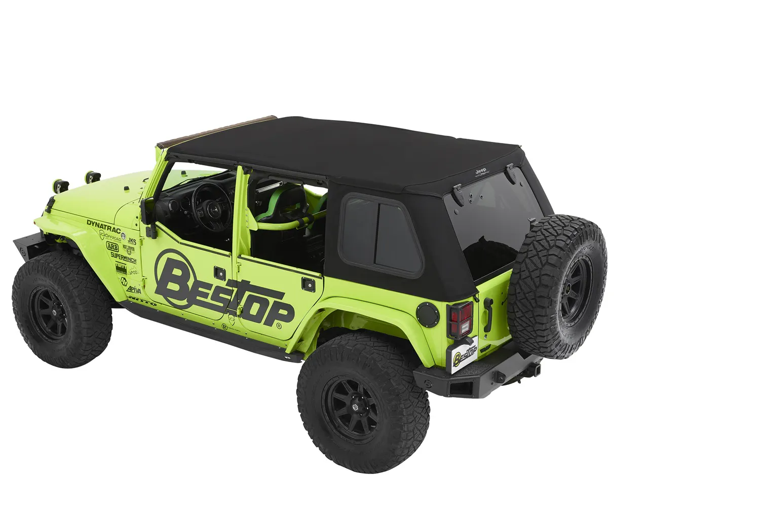 Bestop 54463-17 Jeep® Trektop® Pro Hybrid Slantback Soft Top