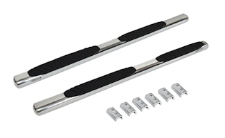 Big Country Truck Accessories 394201876 4" WIDESIDER Platinum Kit: Bars + Brackets Stainless Steel Polished