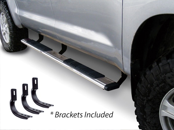 Big Country Truck Accessories 395401806 5" WIDESIDER Platinum Kit: Bars + Brackets Stainless Steel Polished