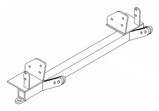 Blue Ox BX1604 Tow Bar Base Plate, Chevy S-10 Pu 2/4Wd E13