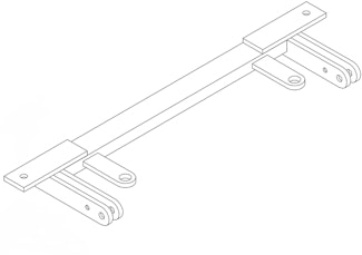 Blue Ox BX1926 Tow Bar Base Plate, Dodge Intrepid   E13