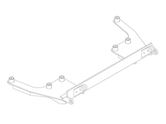 Blue Ox BX2103 Tow Bar Base Plate, Ford Tempo   E13
