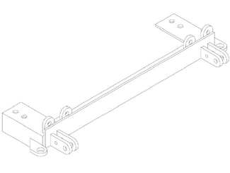 Blue Ox BX3720 Tow Bar Base Plate, Toyota, 89 2Wd Pickup  E13