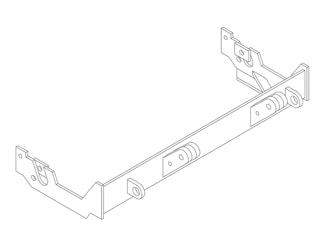 Blue Ox BX3723 Tow Bar Base Plate, Toyota Tercel