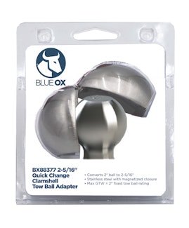 Blue Ox BX88377 Clamshell, 2 5/16" Hitch Ball Converter