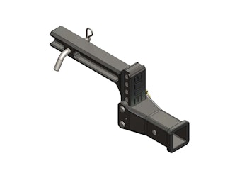 Blue Ox BX88379 Adjustable Drop Receiver, 2" Receiver, 4" Drop/Rise, 10K Lb Rated
