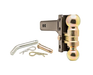 Blue Ox BXH10131 Adj. Ball Mount, 2” Rcvr, 3-3/4” Drop/Rise, 2" & 2-5/16" Ball, 10K