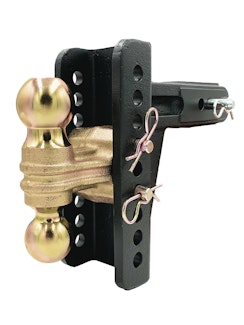 Blue Ox BXH20261 Adj. Ball Mount, 2-1/2" Rcvr, 6" Drop/Rise, 2" & 2-5/16" Ball, 20K