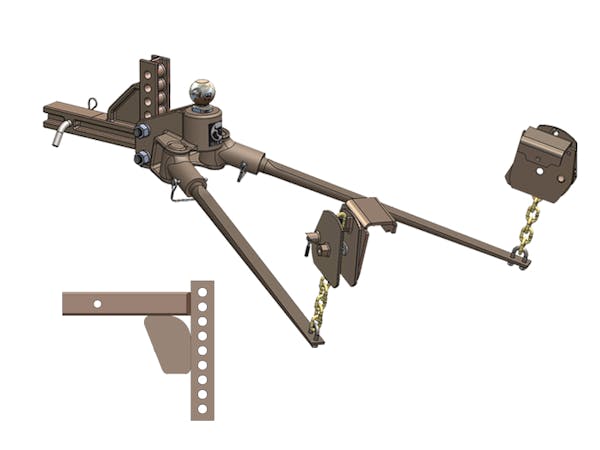 Blue Ox BXW1000-S Hitch, Swaypro, 1,000 Lb, 9-9 Receiver Hitch