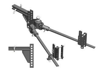 Blue Ox BXW1051 Hitch, Track Pro, 1,000 Lb, 9 Hole Shank