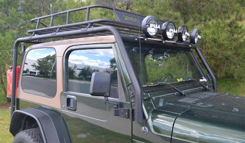 Body Armor TJ-6125-2 Roof Rack base; side tubes and crossbars for TJ