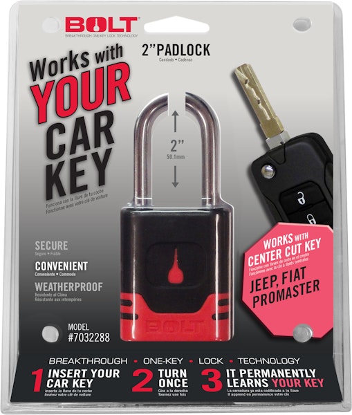 BOLT 7032288 Padlock Jeep Center Cut