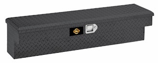 Brandit® APSSM48B 48" Side Rail Mount Toolbox (Black Powder Coated Aluminum Finish)