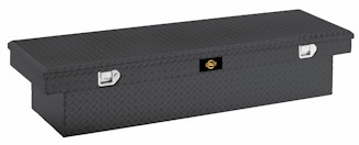 Brandit® APSTB72B 72" Single Lid Standard Crossover Toolbox (Black Powder Coated Aluminum Finish)