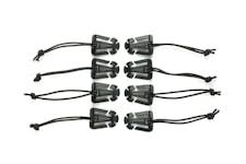 BuiltRight Industries 105008 Elastic Tech Panel Clips, Black - 8pc Kit