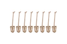 BuiltRight Industries 105023 Elastic Tech Panel Clips, Tan - 8pc Kit