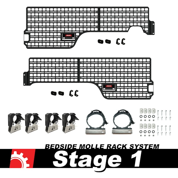BuiltRight Industries 111012 Bedside Rack System - Stage 1 Kit | Super Cab