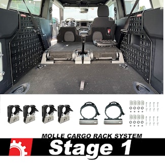 BuiltRight Industries 111040 MOLLE Compatible Cargo Panel - Stage 1 Kit