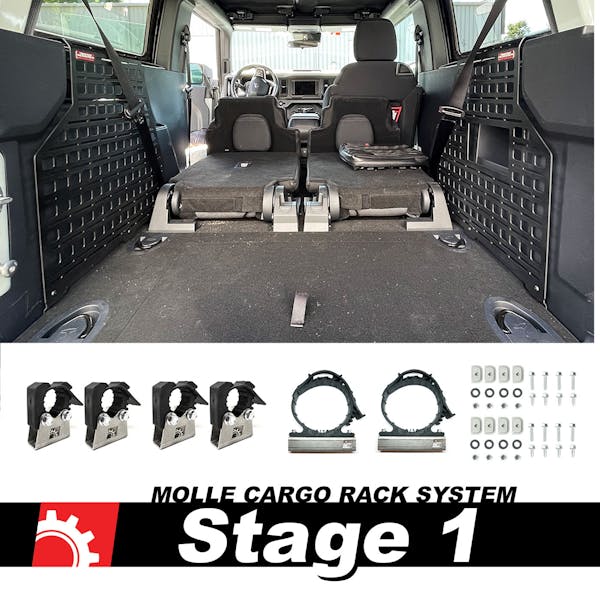 BuiltRight Industries 111040 MOLLE Compatible Cargo Panel - Stage 1 Kit