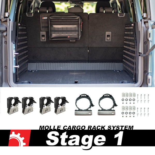 BuiltRight Industries 111041 MOLLE Compatible Cargo Panel - Stage 1 Kit